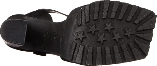 Vista 4 de Jessica Simpson Kielne - Sandalias de tacón de bloque mixto para mujer