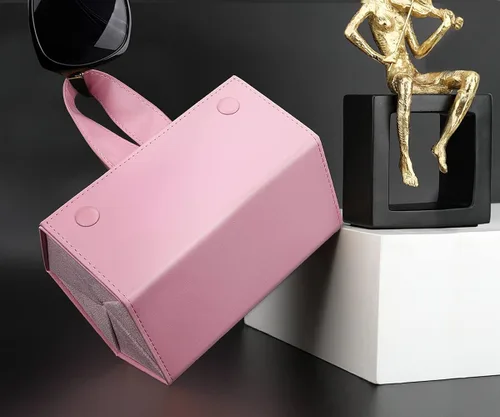 Vista 8 de MoKo - Organizador de gafas de sol con 5 ranuras estuche de viaje para gafas de sol portátil estuche de almacenamiento para mujeres y hombres