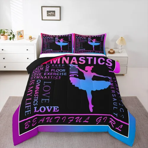 Vista 16 de Feelyou Juego de edredón de baloncesto para niñas y niños, juego de ropa de cama con juegos de pelota, decoración de habitación, regalo para amantes