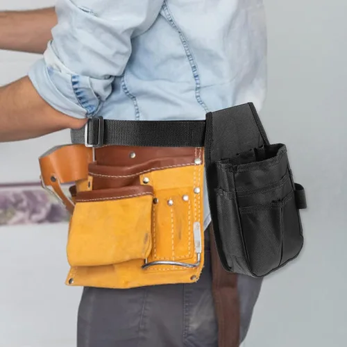 Vista 3 de OSALADI Bolsa de electricista Bolsa de herramientas profesional para mantenimiento, pequeña y versátil, fácil de transportar