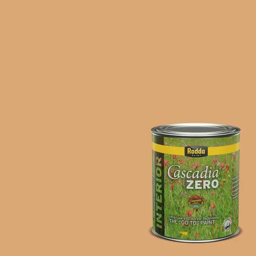 Vista 288 de Rodda Paint CASCADIA ZERO - Pintura plana e imprimación para interiores en uno, cuarto de galón, crema de ballet