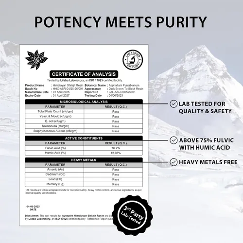 Vista 3 de Resina Shilajit pura del Himalaya de 1.76 oz (1.76 oz/porción) Energía natural y refuerzo de resistencia para hombres y mujeres 75% + ácido