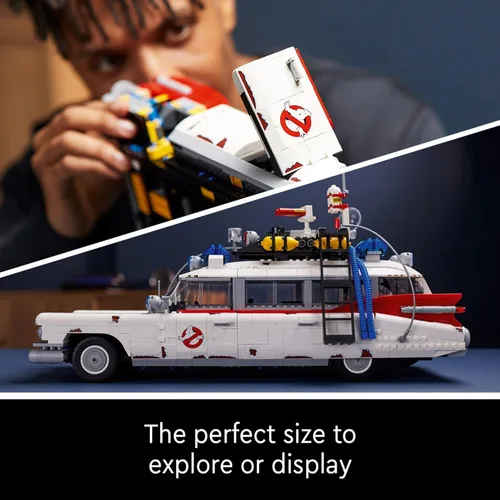 Vista 5 de LEGO Icons Ghostbusters ECTO-1 10274 - Kit de automóvil, juego grande para adultos, idea de regalo para hombres, mujeres, ella, él
