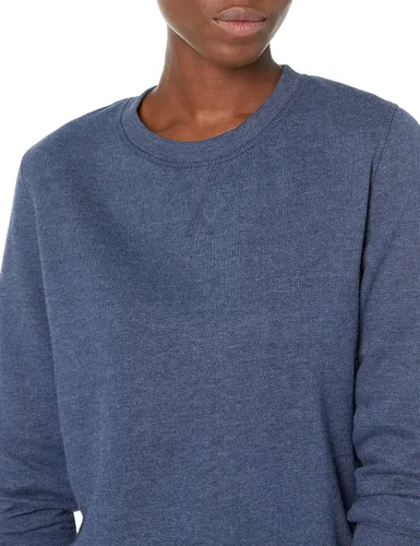 Vista 3 de Tienda Essentials - Sudadera de vellón de tela de toalla francesa con cuello redondo para mujer (disponible en talla extragrande)
