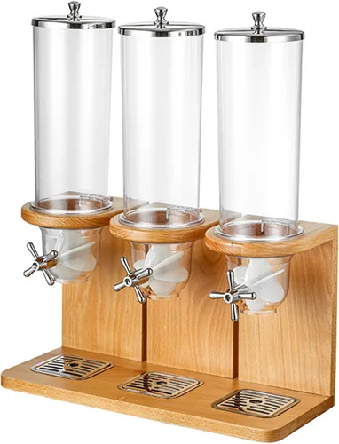 Vista 8 de Dispensador de alimentos secos 3.5L/7L/10.5L, dispensador de cereales para encimera, dispensador de almacenamiento de cereales con barril de PC