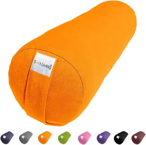 Vista 20 de Sol Living Almohada de yoga rectangular para meditación, accesorios de meditación de algodón, almohada de meditación restaurativa de yoga, almohada