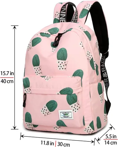 Vista 10 de Mygreen - Mochila escolar con bonitos diseños para niños y niñas, 11.5 x 15.7 x 5.1 pulgadas