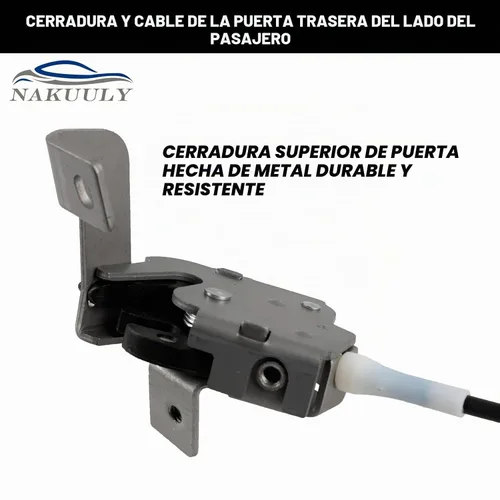 Vista 4 de Pestillo y cable de bloqueo de puerta trasera izquierda para 1999-2007 F250
