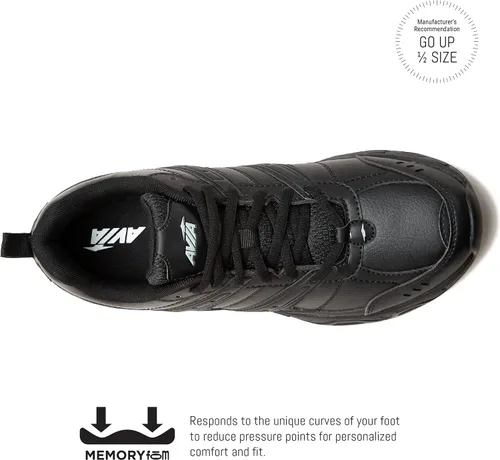 Vista 4 de Avia Avi-Union II - Zapatos antideslizantes para hombre, cómodos con cordones, para restaurante, trabajo y seguridad, medianos o extra anchos