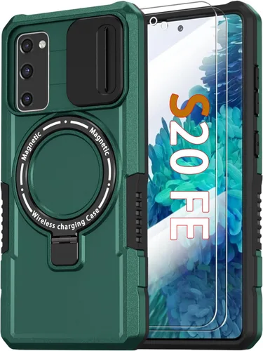Vista 67 de Funda magnética para Samsung Galaxy Note 20 Ultra con soporte de anillo [con protector de pantalla] [Compatible con carga inalámbrica MagSafe] Funda
