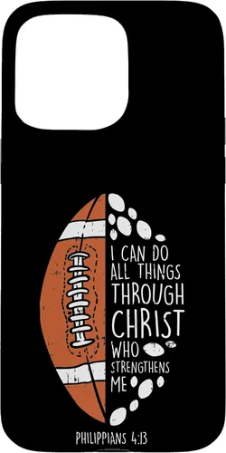 Vista 28 de Funda de regalo para iPhone 16 American Football I can do things Bible God Jesus