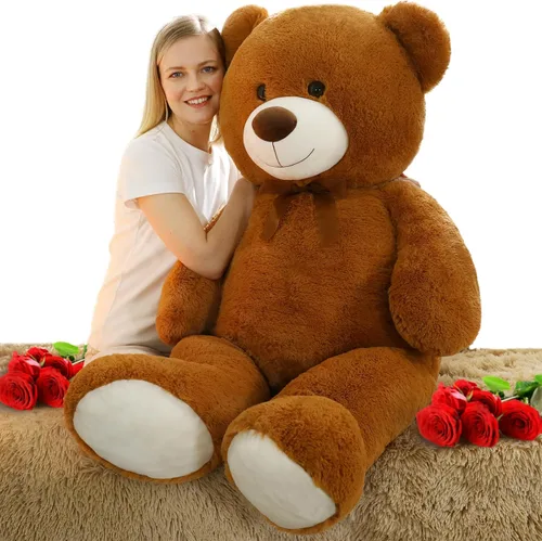 Vista 22 de MorisMos Oso de Peluche Gigante Animal de Peluche 3 pies, 36 pulgadas, Oso de Peluche Grande para Decoración de Baby Shower, Animal de Peluche