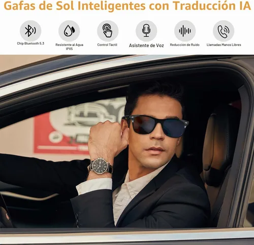 Vista 2 de AI Smart Glasses for Men Women - UV Protection Smart Sunglasses