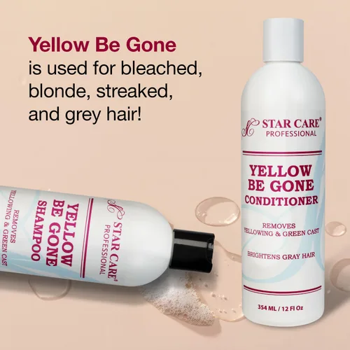 Vista 6 de Champú Yellow Be Gone de 4 onzas / 4.0 fl oz (paquete de 1) neutralizador aclarante de cobrizo para cabello decolorado, rubio, gris y resaltado