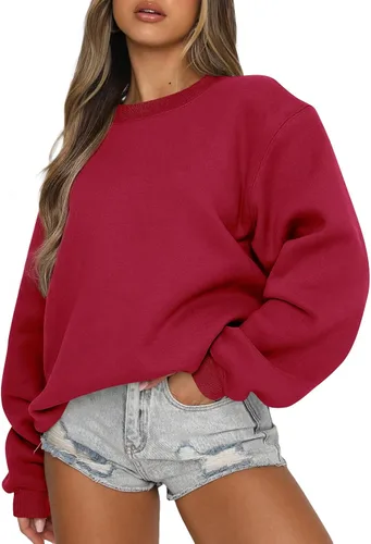 Vista 51 de EFAN Sudaderas de gran tamaño con cuello redondo Y2K para mujer, sudaderas con capucha para otoño, moda 2025, ropa para adolescentes y niñas, lindo