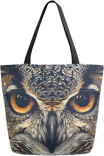 Vista 28 de ALAZA - Linda bolsa de lona grande con diseño de bulldog pug negro francés, reutilizable, para compras, con asas, resistente, lavable Multi 13