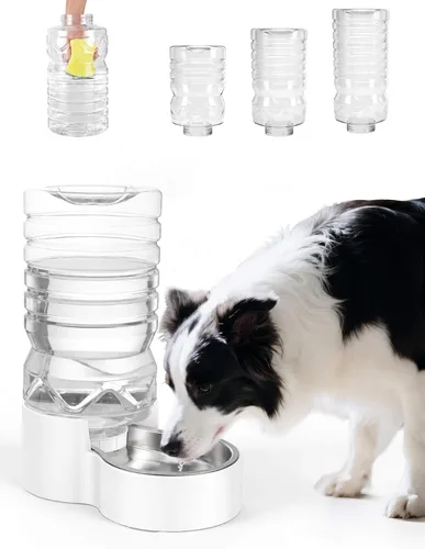 Vista 22 de Heouvo Dispensador de agua para gatos con gravedad de 1.3 galones