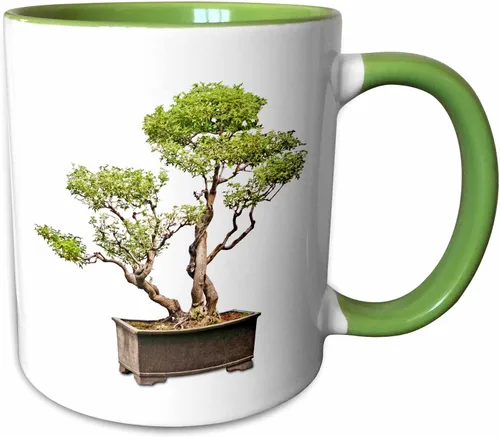 Vista 10 de 3dRose Penjing Bonsai 11oz Two-Tone Blue Mug Azul