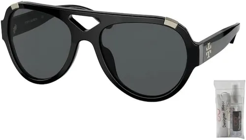 Vista 2 de Tory Burch TY7164U Pilot Sunglasses for Women BUNDLE With Designer iWear Complimentary Eyewear Kit