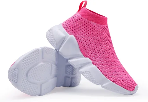 Vista 7 de Casbeam Zapatos deportivos para caminar y correr para niños y niñas, transpirables, ligeros, ligeros, a la moda (babero para niños pequeños)