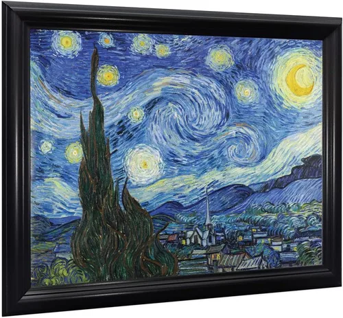 Vista 35 de Vincent Van Gogh - Arte de pared enmarcado con diseño de flores de almendra, maravilloso para exhibir en la cocina, el baño o la decoración