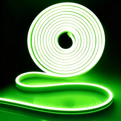 Vista 23 de iNextStation Blue LED Light Strip, 16.4ft/5m 12V Silicone Flexible Neon Rope Lights, IP65 Waterproof Cuttable LED Strip Lights for Gaming Room