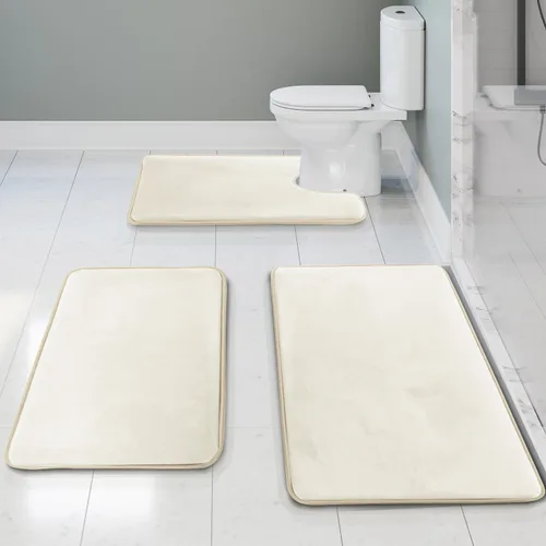 Vista 131 de Clara Clark tapete para baño, regadera o tina, de gomaespuma, negro, antiderrapante Camel Oro