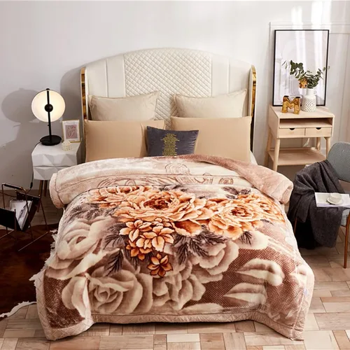 Vista 10 de LGYKUMEG Manta de visón coreano para sofá de 59 x 79 pulgadas, manta reversible de 2 capas Raschel para cama individual