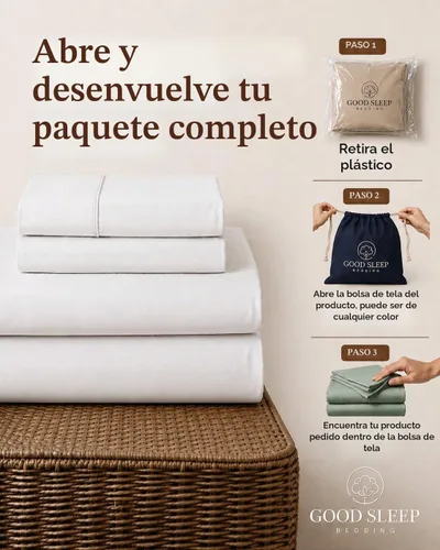 Vista 2 de Good Sleep Bedding Sábanas tamaño individual XL, juego de sábanas de 4 piezas, 800 hilos, suaves, duraderas, extra largas, bolsillo profundo de 16