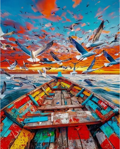 Vista 15 de koemhxb Kit de pintura por números de bandera estadounidense para adultos, pintura patriótica por números, kits de pintura cruzada para adultos por
