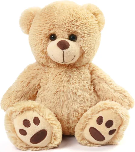 Vista 15 de LotFancy - Oso de peluche de 20.0 pulgadas, lindo oso de peluche con huellas, regalo para niños bebés pequeños en baby shower, cumpleaños Cute
