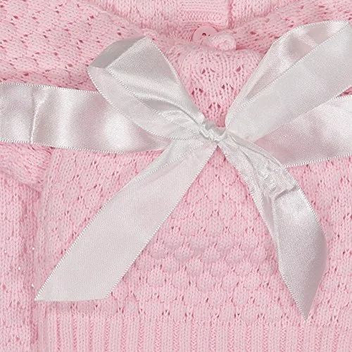 Vista 2 de Baby Dove - Conjunto de punto de palomitas de maíz para recién nacido y gorro de regalo