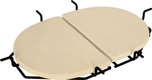 Vista 2 de Primo 324 placas reflectoras de calor de cerámica para parrilla Primo Oval XL, 2 por caja