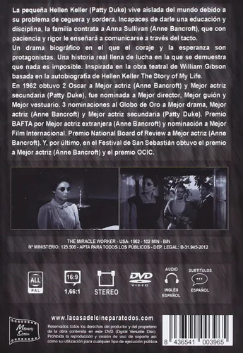 Vista 2 de El milagro de Ana Sullivan - The miracle worker (Non USA Format)