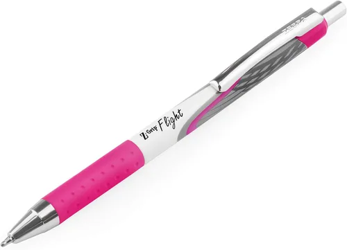 Vista 2 de Zebra Classic Z-Grip Flight - Bolígrafos de 0.047 in - Rosa - Paquete de 3