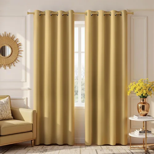 Vista 84 de KOUFALL Cortinas de Baño Aqua para Ventana, Juego de 2 Paneles Decoración Costera Cortinas Cortas Opacas para Ventana Pequeña de Cocina Puerta