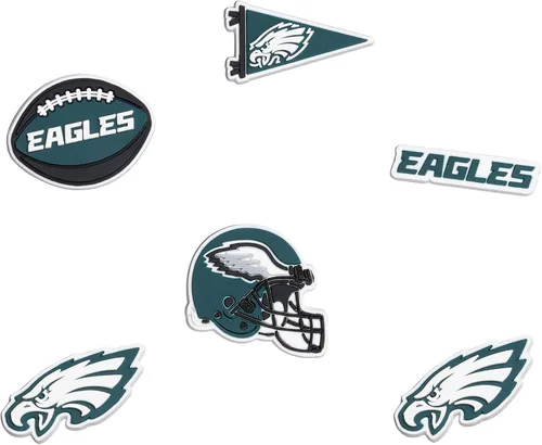 Vista 8 de FOCO unisex-adult NFL Team Logo 6-Pack Shoe Charms