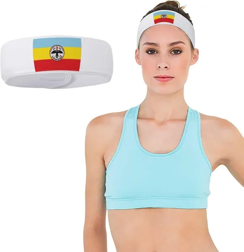 Vista 3 de Flag of Montería Headband Hairband Non-Slip Turban Fashion Sports Sweat-Absorbing Headband Hair Accessories