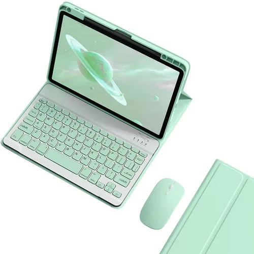 Vista 16 de Funda de teclado compatible con iPad de 9ª, 8ª y 7ª generación de 10.2 pulgadas, iPad Air de 3ª generación, iPad Pro de 10.5 pulgadas, teclas