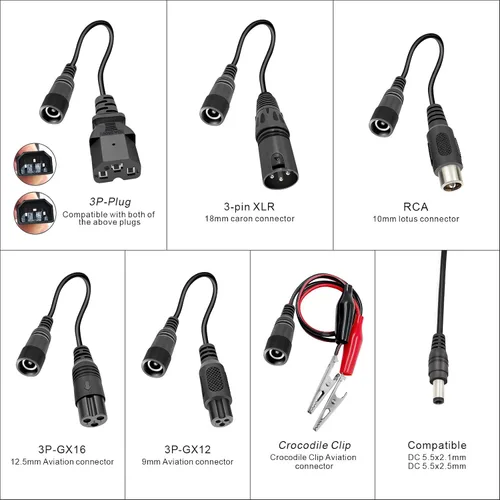 Vista 4 de Cargador de batería de plomo ácido de 24V 3A para Razor E100 Ground Force (no para baterías de iones de litio)