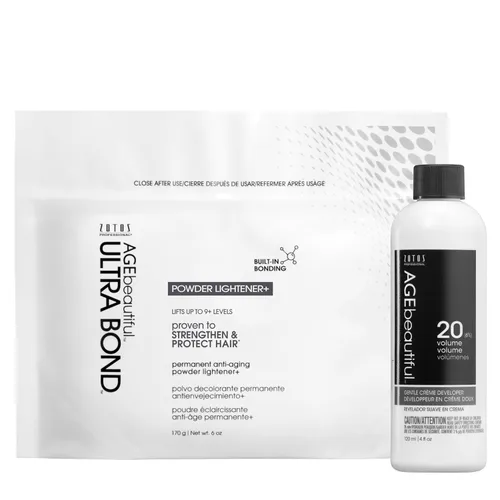 Vista 9 de AGE beautiful Permanent Powder Hair Lightener with Ultra Bond Building Formula, Lifts Up to 9+ Levels, Strengthens & Protects Hair, Professional for