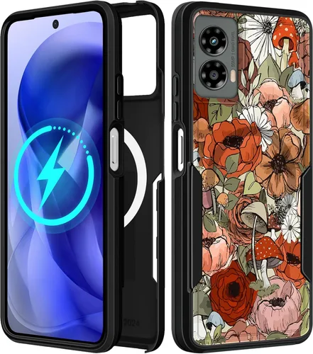 Vista 209 de Funda para Moto G 5G 2024 – Compatible con MagSafe para mujeres y niñas, bonita funda protectora magnética para teléfono, diseño femenino Kawaii