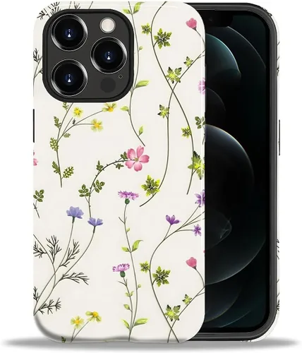 Vista 142 de ZHEGAILIAN Funda para iPhone 11, carcasa dura a prueba de golpes + silicona suave 2 en 1 híbrida, parachoques a prueba de caídas - Vidrio manchado