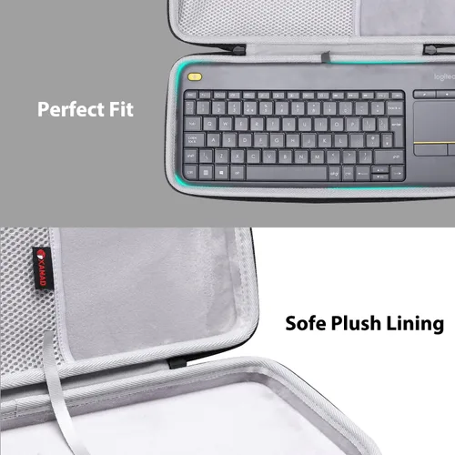Vista 2 de XANAD Funda rígida para Logitech K400 Plus/Logitech POP Keys/Logitech MX Mecánico Mini Teclado Táctil Inalámbrico Teclado Touchpad