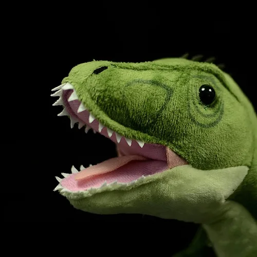 Vista 5 de Simulation Tyrannosaurus - Juguete de peluche de dinosaurio T-Rex grande de 19 pulgadas, juguete de peluche grande de 19 pulgadas, figuras suaves