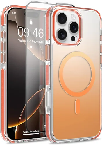Vista 275 de Funda magnética para Google Pixel 10 Pro XL [compatible con Magsafe] [bonito diseño fluorescente de moda] a prueba de golpes, delgada, translúcida