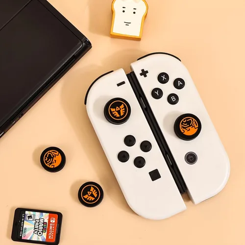 Vista 6 de DLseego Tapas de agarre para pulgar, diseño para consola SwitchSwitch LiteSwitch OLED, controlador analógico Joycon cubiertas antideslizantes