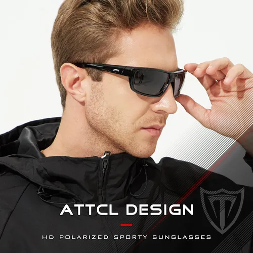 Vista 2 de ATTCL - Gafas de sol polarizadas para hombres - Gafas deportivas de pesca 100% protección UV