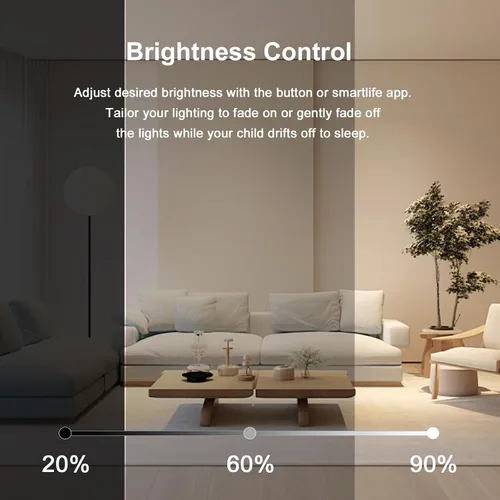Vista 3 de Interruptor de luz inteligente WiFi de 3 vías, en la pared, no requiere concentrador, compatible con Alexa y Google Home (WF31S)