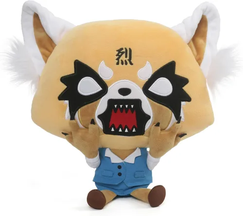 Vista 6 de GUND Sanrio Aggretsuko - Peluche de peluche con diseño de panda rojo Netflix Original, 7 pulgadas